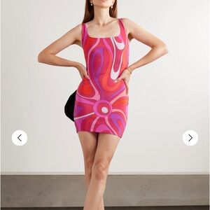 Emilio Pucci Pink and Red Mini Dress
